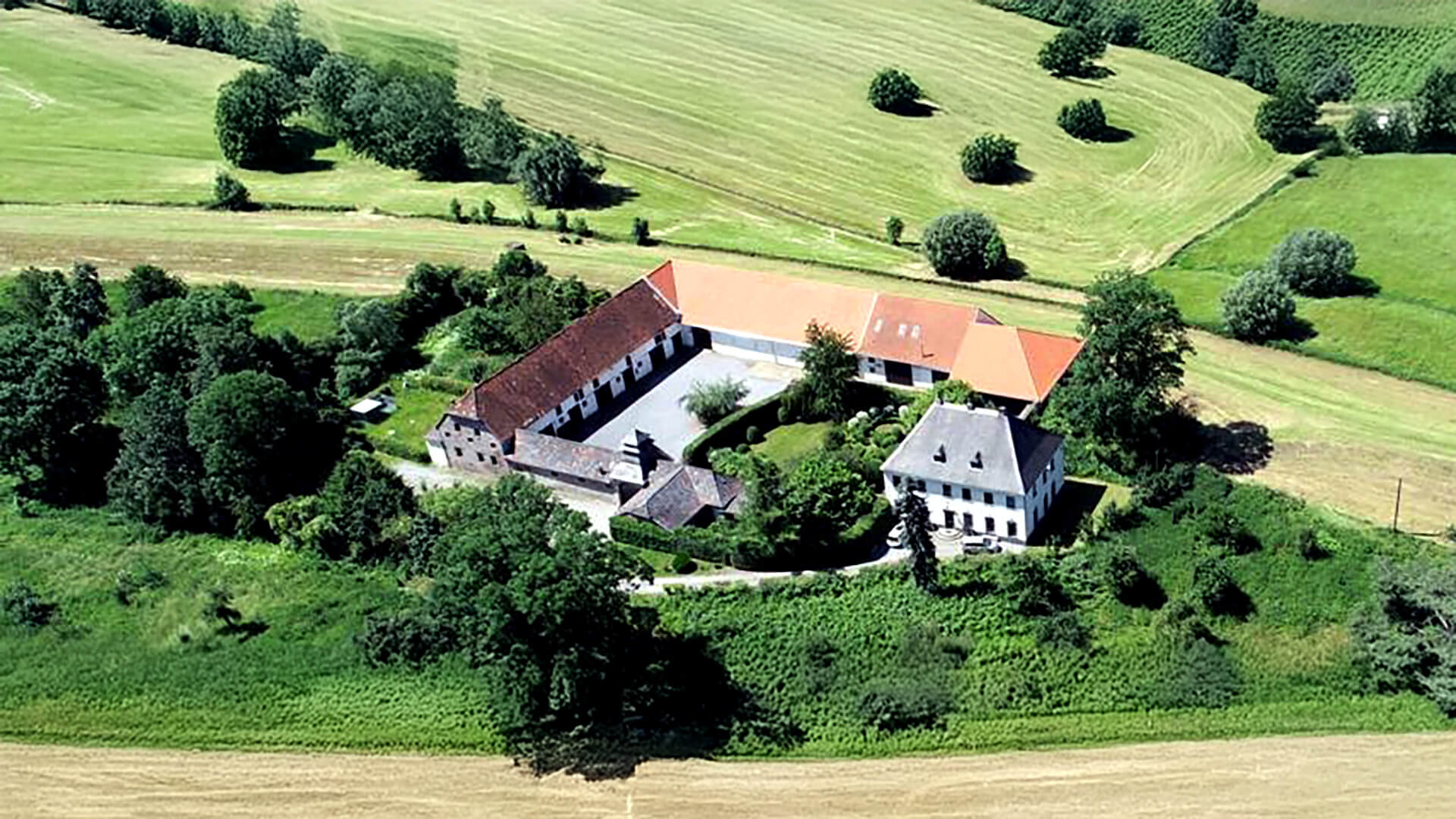 Schloss Meierhof Aus Der Luft